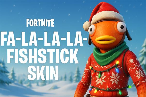 Everything you need to know about the fortnite fa-la-la-la-fishstick skin